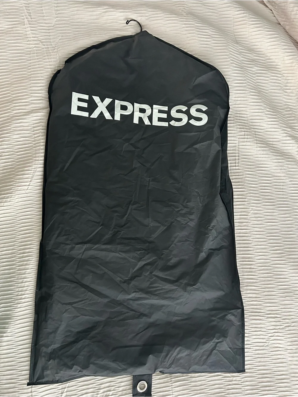 Express Black Garment Cover with White Logo